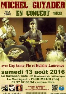 Affiche concert michel guyader ploemeur 2016