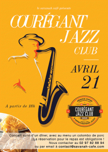 affiche concert couregant jazz club